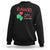 Valentine's Day Sweatshirt Rawr Means Love You in Dinosaur Cute Heart Ballon TS09 Black Printyourwear