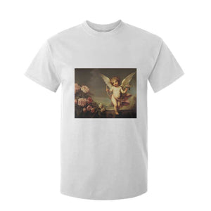 Valentine's Day T Shirt For Kid Cupid Cherubs Art Valentine Angel Rose Garden Aesthetic TS09 White Print Your Wear