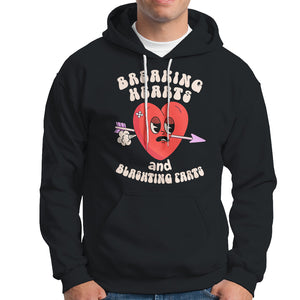 Valentine's Day Hoodie Breaking Hearts And Blasting Farts TS09 Black Printyourwear