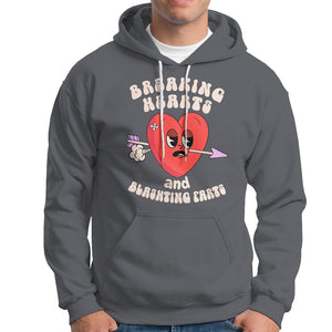 Valentine's Day Hoodie Breaking Hearts And Blasting Farts TS09 Charcoal Printyourwear