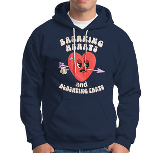 Valentine's Day Hoodie Breaking Hearts And Blasting Farts TS09 Navy Printyourwear