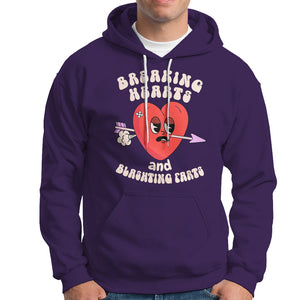 Valentine's Day Hoodie Breaking Hearts And Blasting Farts TS09 Purple Printyourwear