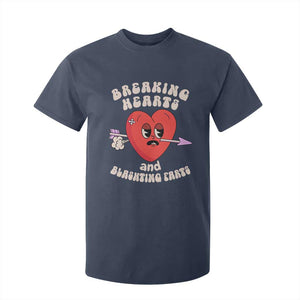 Valentine's Day T Shirt For Kid Breaking Hearts And Blasting Farts TS09 Navy Print Your Wear