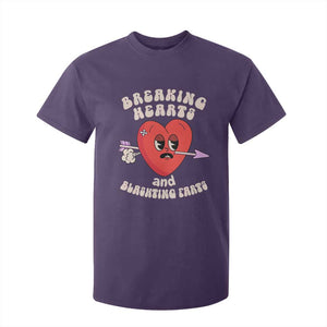 Valentine's Day T Shirt For Kid Breaking Hearts And Blasting Farts TS09 Purple Print Your Wear