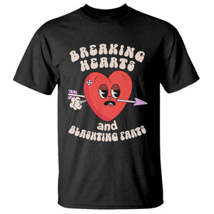 Valentine's Day T Shirt Breaking Hearts And Blasting Farts TS09 Black Printyourwear