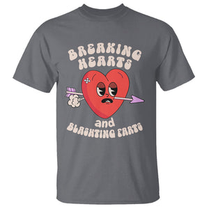 Valentine's Day T Shirt Breaking Hearts And Blasting Farts TS09 Charcoal Printyourwear