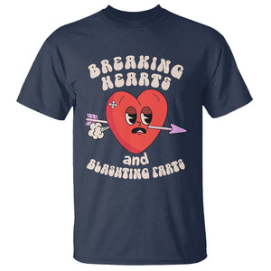 Valentine's Day T Shirt Breaking Hearts And Blasting Farts TS09 Navy Printyourwear