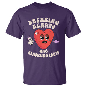 Valentine's Day T Shirt Breaking Hearts And Blasting Farts TS09 Purple Printyourwear