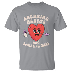 Valentine's Day T Shirt Breaking Hearts And Blasting Farts TS09 Sport Gray Printyourwear