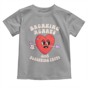 Valentine's Day Toddler T Shirt Breaking Hearts And Blasting Farts TS09 Sport Gray Print Your Wear