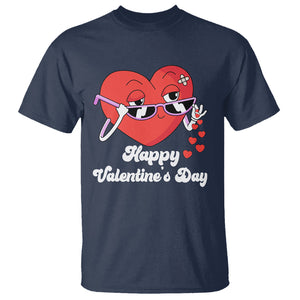 Happy Valentine's Day Cute Heart Bae Funny Salting Hearts T Shirt TS09 Navy Printyourwear