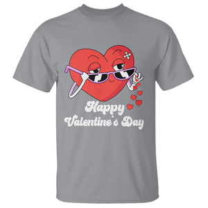 Happy Valentine's Day Cute Heart Bae Funny Salting Hearts T Shirt TS09 Sport Gray Printyourwear