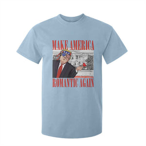 Funny Valentine's Day Trump T Shirt For Kid Make America Romantic Again TS09 Light Blue Print Your Wear