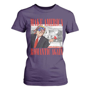 Funny Valentine's Day Trump T Shirt For Women Make America Romantic Again TS09 Purple Print Your Wear