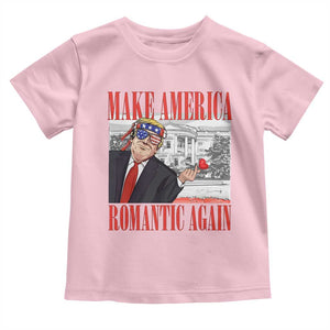 Funny Valentine's Day Trump Toddler T Shirt Make America Romantic Again TS09 Light Pink Print Your Wear