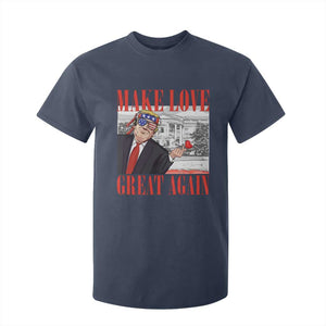 Funny Valentine's Day Trump T Shirt For Kid Make Love Great Again TS09 Navy Print Your Wear