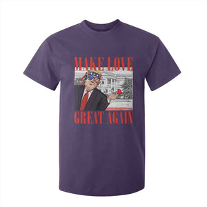 Funny Valentine's Day Trump T Shirt For Kid Make Love Great Again TS09 Purple Print Your Wear