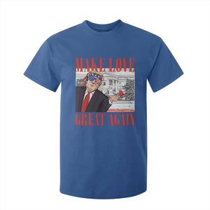 Funny Valentine's Day Trump T Shirt For Kid Make Love Great Again TS09 Royal Blue Print Your Wear