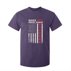 Funny Trump Valentine's Day Patriotic T Shirt For Kid Make Love Great Again TS09 Purple Print Your Wear