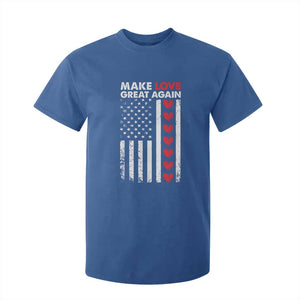 Funny Trump Valentine's Day Patriotic T Shirt For Kid Make Love Great Again TS09 Royal Blue Print Your Wear