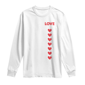 Funny Trump Valentine's Day Patriotic Long Sleeve Shirt Make Love Great Again TS09 White Print Your Wear