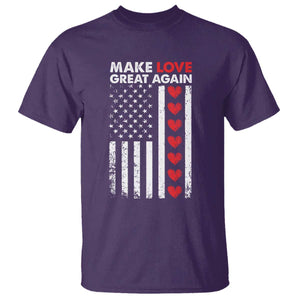 Funny Trump Valentine's Day Patriotic T Shirt Make Love Great Again TS09 Purple Print Your Wear