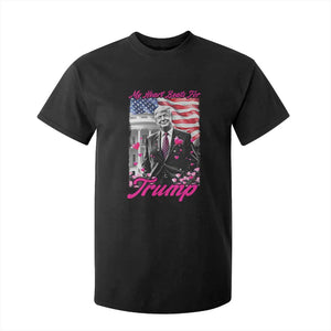 Funny Trump Lover T Shirt For Kid My Hear Beats For Trump Valentine's Day TS09 Black Print Your Wear