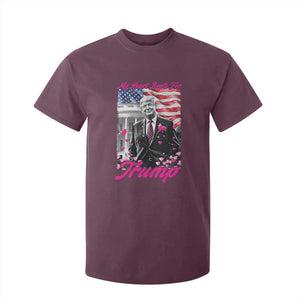 Funny Trump Lover T Shirt For Kid My Hear Beats For Trump Valentine's Day TS09 Maroon Print Your Wear