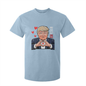 Funny Valentine's Day Trump T Shirt For Kid My Love For You Isn't Fake News TS09 Light Blue Print Your Wear