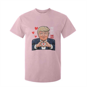 Funny Valentine's Day Trump T Shirt For Kid My Love For You Isn't Fake News TS09 Light Pink Print Your Wear