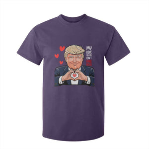 Funny Valentine's Day Trump T Shirt For Kid My Love For You Isn't Fake News TS09 Purple Print Your Wear