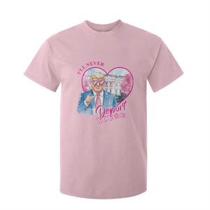 Funny Valentine's Day Trump T Shirt For Kid I'll Never Deport You TS09 Light Pink Print Your Wear