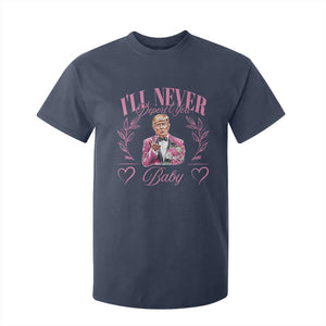 Funny Valentine's Day Trump T Shirt For Kid I'll Never Deport You Pink Trump TS09 Navy Print Your Wear