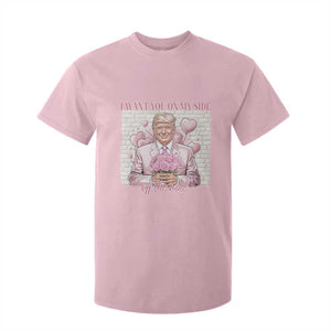 Funny Valentine's Day Trump T Shirt For Kid I Want You On My Side Off The Wall TS09 Light Pink Print Your Wear