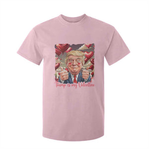 Funny Trump Is My Valentine T Shirt For Kid TS09 Light Pink Print Your Wear