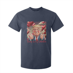 Funny Trump Is My Valentine T Shirt For Kid TS09 Navy Print Your Wear