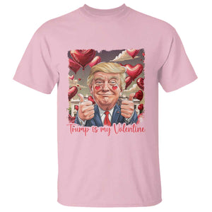 Funny Trump Is My Valentine T Shirt TS09 Light Pink Print Your Wear