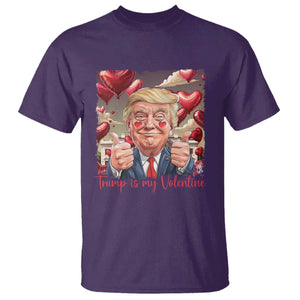 Funny Trump Is My Valentine T Shirt TS09 Purple Print Your Wear