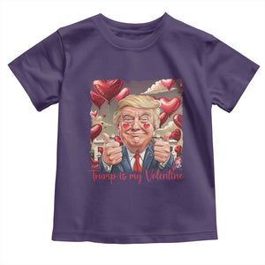 Funny Trump Is My Valentine Toddler T Shirt TS09 Purple Print Your Wear