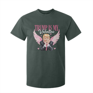 Funny Trump Is My Valentine T Shirt For Kid Pink Trump Cupid TS09 Dark Forest Green Print Your Wear