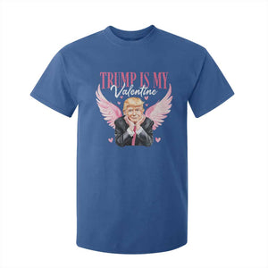 Funny Trump Is My Valentine T Shirt For Kid Pink Trump Cupid TS09 Royal Blue Print Your Wear