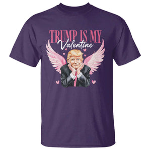 Funny Trump Is My Valentine T Shirt Pink Trump Cupid TS09 Purple Print Your Wear