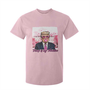 Funny Trump Is My Valentine T Shirt For Kid Pink Trump Bubble Gum TS09 Light Pink Print Your Wear