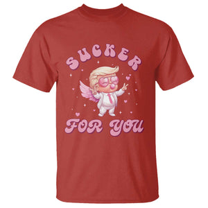 Funny Valentine's Day Cupid Trump T Shirt Sucker For You TS09 Red Print Your Wear