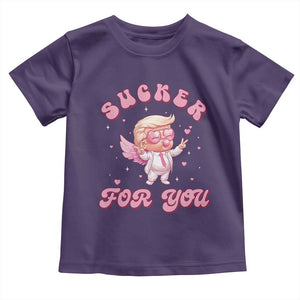 Funny Valentine's Day Cupid Trump Toddler T Shirt Sucker For You TS09 Purple Print Your Wear