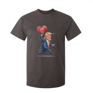 Funny Valentine's Day Trump T Shirt For Kid Stealing Hearts And Blasting Fart TS09 Dark Chocolate Print Your Wear