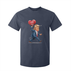 Funny Valentine's Day Trump T Shirt For Kid Stealing Hearts And Blasting Fart TS09 Navy Print Your Wear