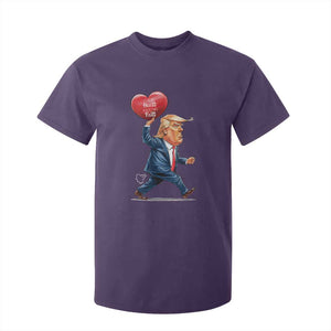 Funny Valentine's Day Trump T Shirt For Kid Stealing Hearts And Blasting Fart TS09 Purple Print Your Wear