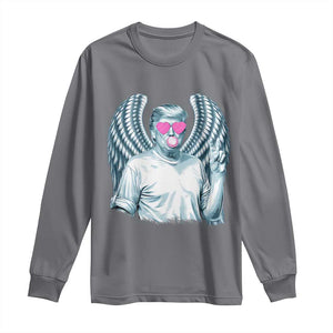 Trump Cupid Vibes Long Sleeve Shirt Trump Bubble Gum TS09 Charcoal Print Your Wear