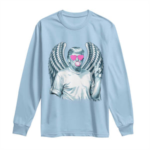 Trump Cupid Vibes Long Sleeve Shirt Trump Bubble Gum TS09 Light Blue Print Your Wear